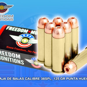 Caja de Balas FREEDOM calibre 38spl HP Armeria Top Guns