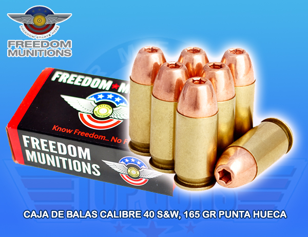 blas calibre .40 marca Freedom, Armeria Top Guns