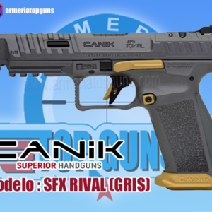 Pistola marca CANIK modelo SFX RIVAL, calibre 9x19mm